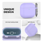 For Airpods 4 AhaStyle WG163 Earphone Drop-Proof Dust-Proof Silicone Protective Case With Cleanning Pen(White)