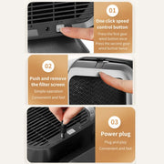 Desktop Range Hood Barbecue Small Movable Liftable Extractor Hood 2 Wind Speeds Adjust UK Plug