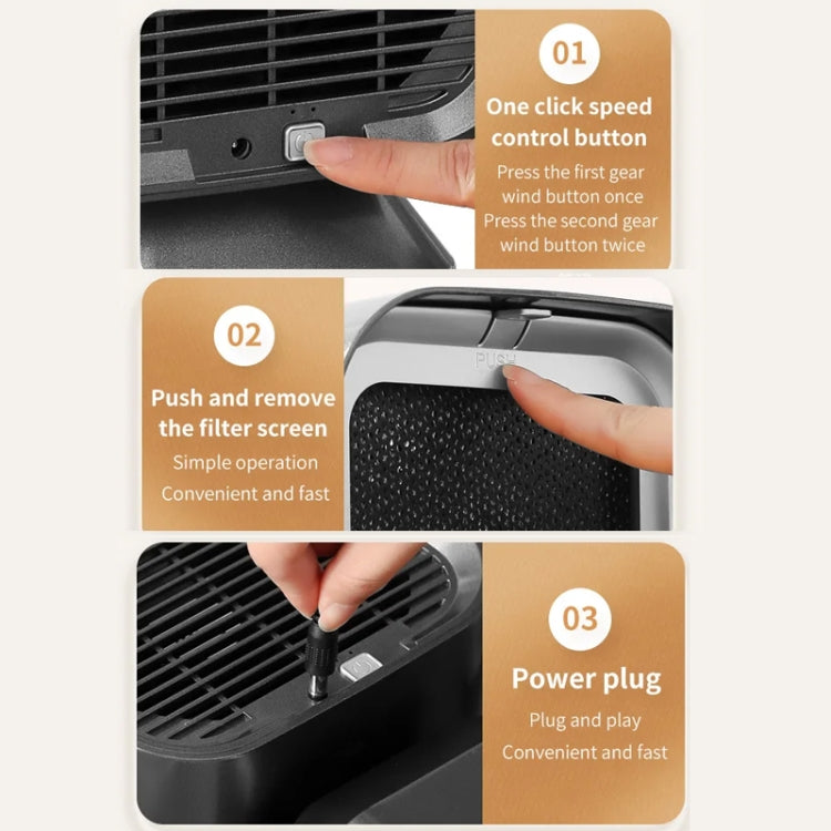 Desktop Range Hood Barbecue Small Movable Liftable Extractor Hood 2 Wind Speeds Adjust US Plug