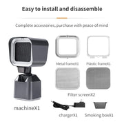 Desktop Range Hood Barbecue Small Movable Liftable Extractor Hood 2 Wind Speeds Adjust US Plug
