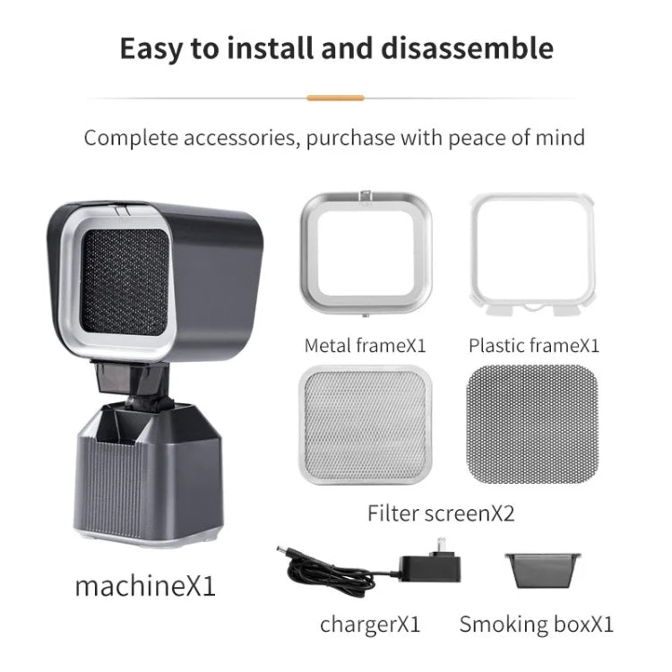 Desktop Range Hood Barbecue Small Movable Liftable Extractor Hood 2 Wind Speeds Adjust UK Plug