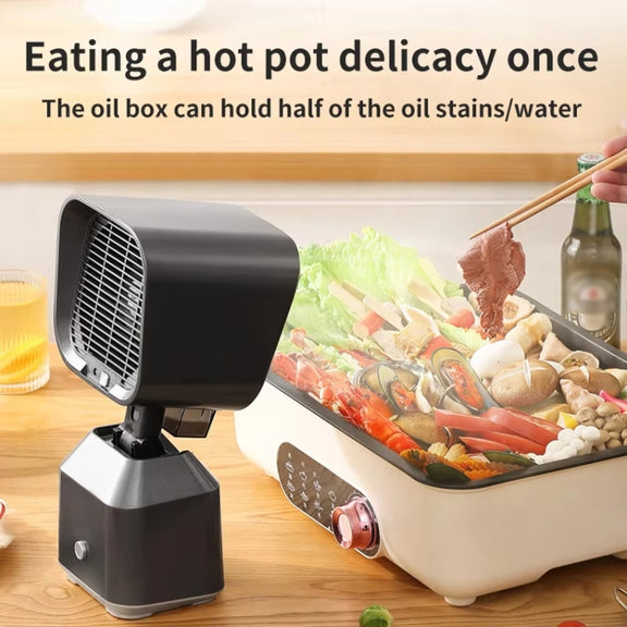 Desktop Range Hood Barbecue Small Movable Liftable Extractor Hood 2 Wind Speeds Adjust US Plug