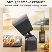 Desktop Range Hood Barbecue Small Movable Liftable Extractor Hood 2 Wind Speeds Adjust UK Plug