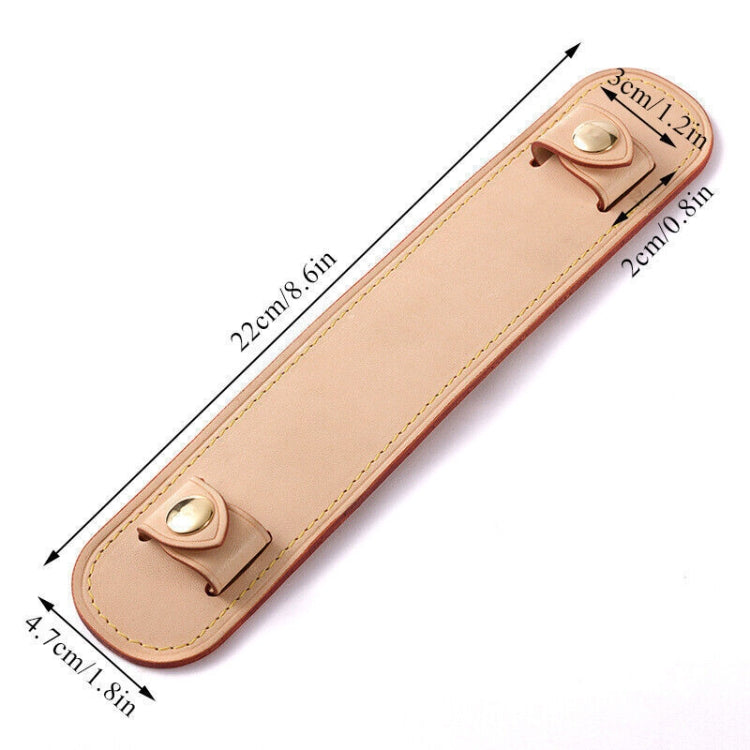 Simple Detachable Bag Anti Strangulation Leather Handle Accessory(Khaki)