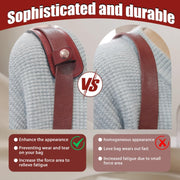 Simple Detachable Bag Anti Strangulation Leather Handle Accessory(Khaki)
