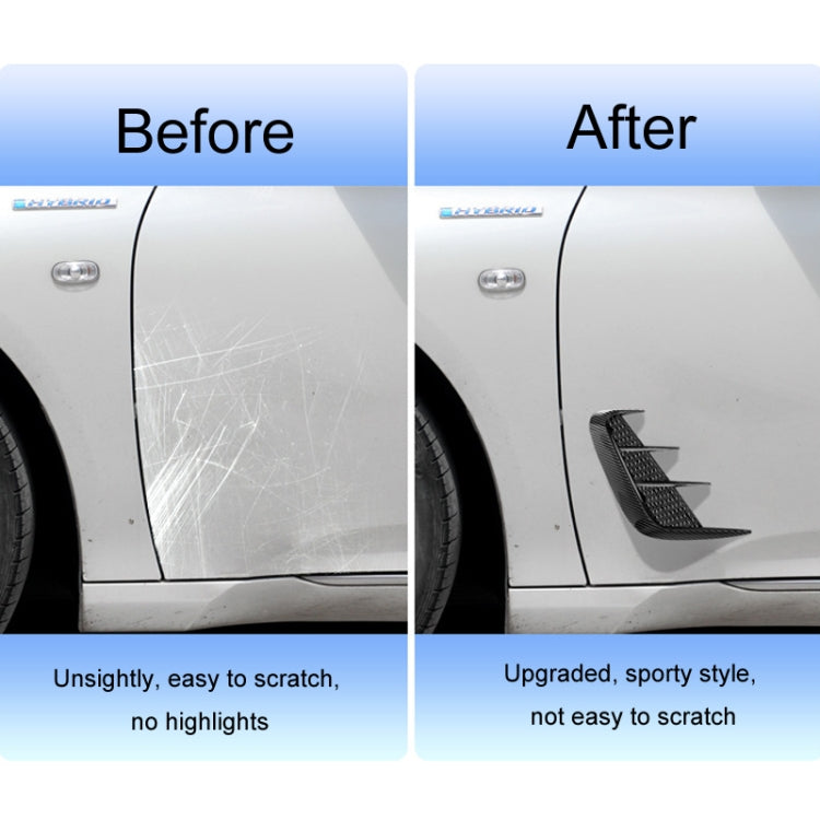 Universal Car Fender Soft Glue Decorative Car Stickers, Color: Carbon Fiber