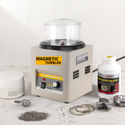 KT-185 Magnetic Polishing Tumbler Stainless Steel Deburring And Polishing Machine, EU Plug(Black)
