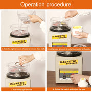 KT-185 Magnetic Polishing Tumbler Stainless Steel Deburring And Polishing Machine, EU Plug(Black)