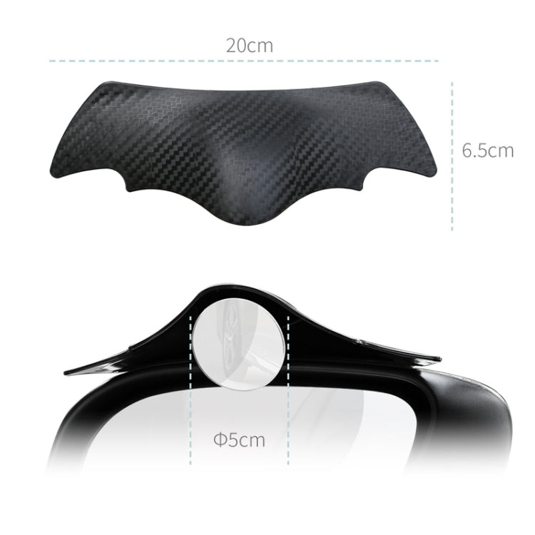 1pair Car Rearview Mirror Rain Eyebrow Blind Spot Reversing Round Mirror(White) - free shipping - PMC TechLife - Order now!