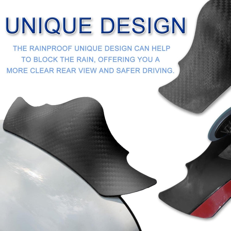 1pair Car Rearview Mirror Rain Eyebrow Blind Spot Reversing Round Mirror(White) - free shipping - PMC TechLife - Order now!