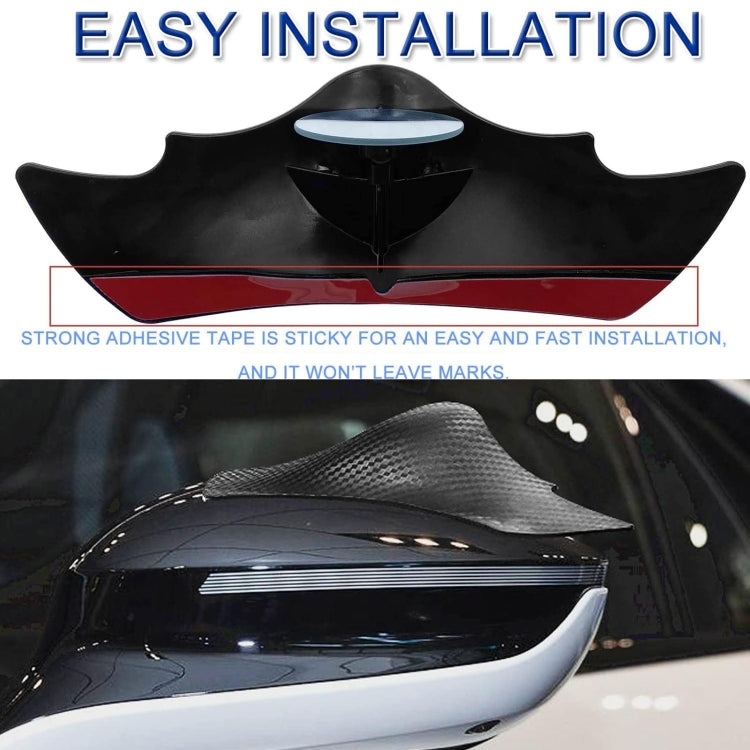 1pair Car Rearview Mirror Rain Eyebrow Blind Spot Reversing Round Mirror(Black) - Convex Mirror & Accessories by PMC TechLife | Online Shopping South Africa | PMC TechLife | Buy Now Pay Later Mobicred