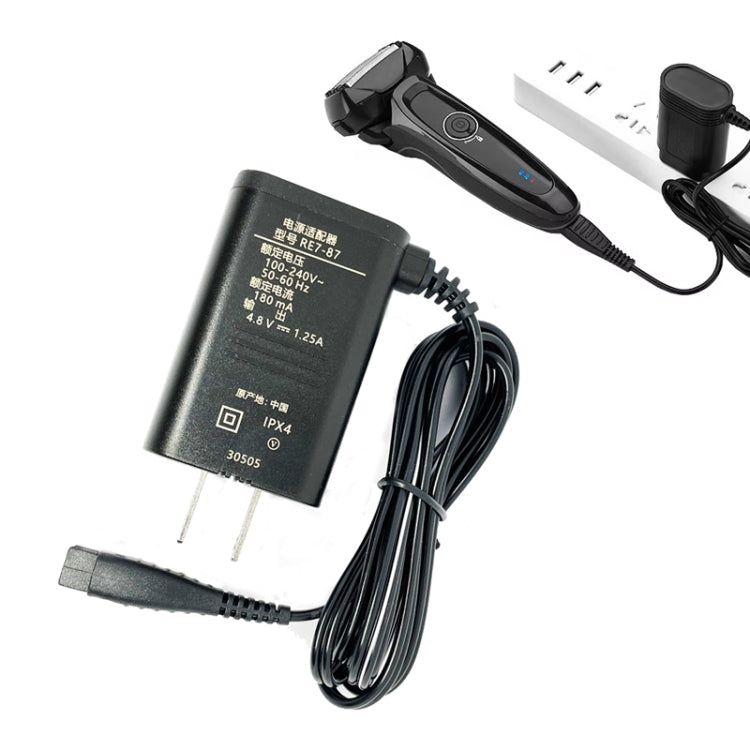 4.8V Charger For Panasonic Electric Shaver RE7-87 / ESLV50 / ESLV54 / ESRT34 / ESLT20, US Plug - Accessories by PMC TechLife | Online Shopping South Africa | PMC TechLife | Buy Now Pay Later Mobicred