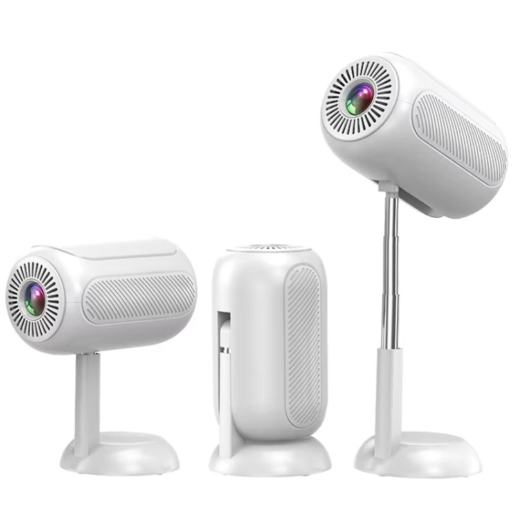 TS-6 Android 11 WiFi6 4K Mini Projector Hidden Lift Gimbal Projector UK Plug(White) - free shipping - PMC Jewellery - Order now!