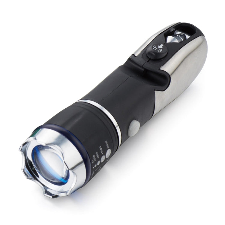 Outdoor Window Breaking Escape Safety Hammer Emergency Flashlight(Black White) - Emergency Hammer by PMC Jewellery | Online Shopping South Africa | PMC Jewellery | Buy Now Pay Later Mobicred