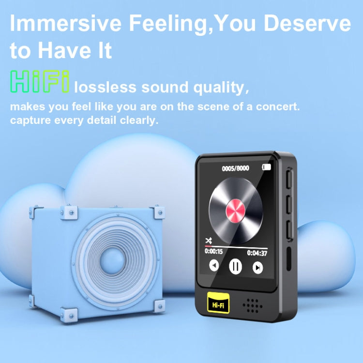 MP3 / MP4 Music Player Bluetooth Radio E-book Playback Walkman, Memory: 32GB(Black) - free shipping - PMC Jewellery - Order now!