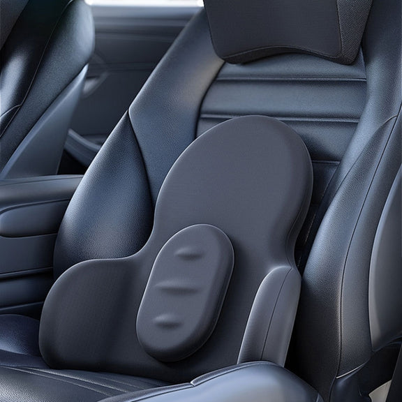 Multifunctional Car Memory Foam Adjustable Lumbar Support, Color: Classic Pink