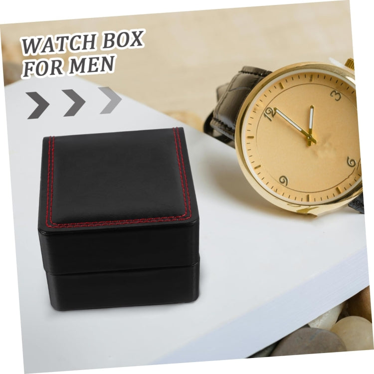 BINBOND Watch Packaging Box Gift Box, Spec: Black Leather