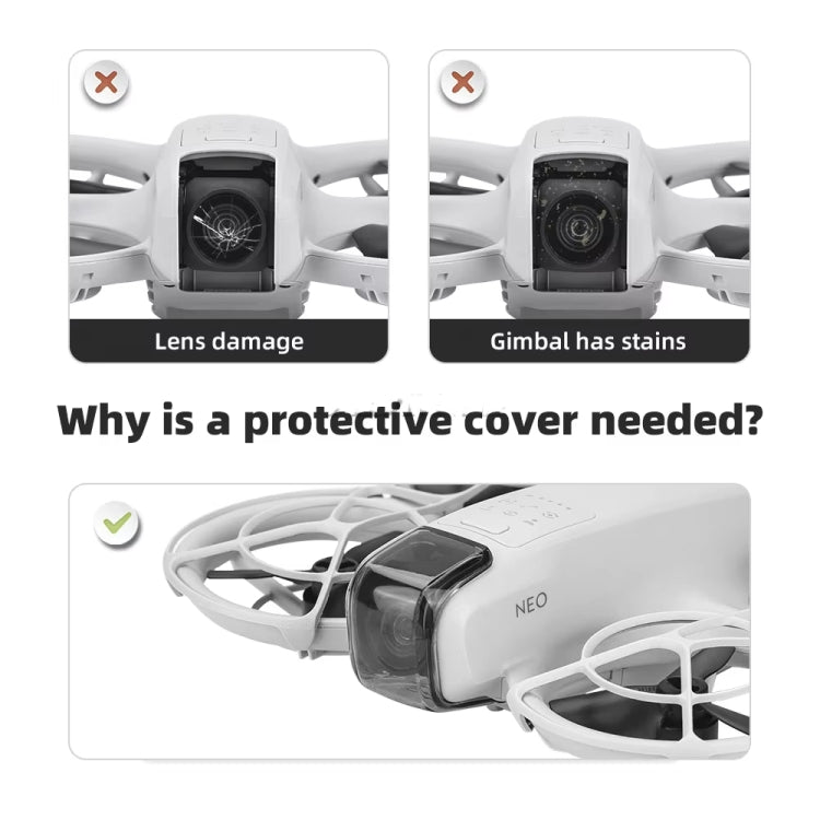 For DJI Neo Lens Protection Cover Gimbal Camera Dustproof Lens Cap - free shipping - PMC TechLife - Order now!
