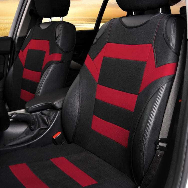 Car Vest Style Double Front Seat Interior Seat Cover(Red) - free shipping - PMC Jewellery - Order now!