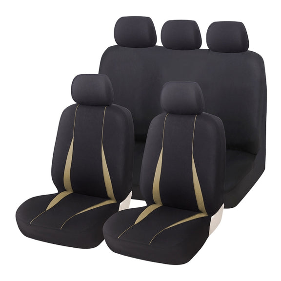 Cars All Seasons Universal All-Inclusive Fabric Seat Cover(33055 Beige)