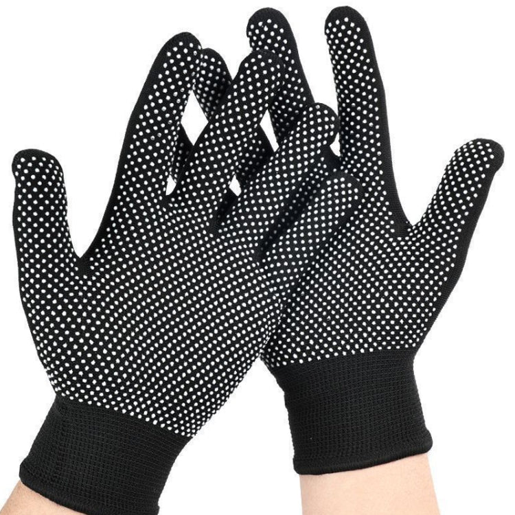 5pairs Outdoor Breathable Non-slip Particle Silicone Hiking Riding Nylon Gloves Thin Mittens(Black) - Safety Gloves by PMC TechLife | Online Shopping South Africa | PMC TechLife | Buy Now Pay Later Mobicred