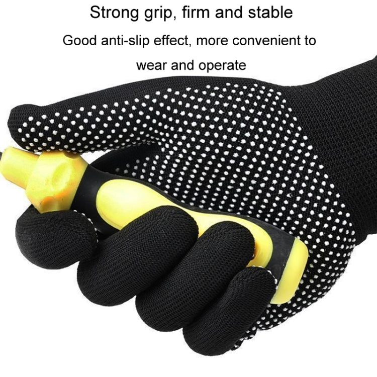 5pairs Outdoor Breathable Non-slip Particle Silicone Hiking Riding Nylon Gloves Thin Mittens(Black) - Safety Gloves by PMC TechLife | Online Shopping South Africa | PMC TechLife | Buy Now Pay Later Mobicred