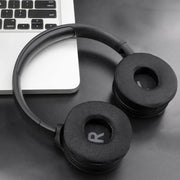 For JBL Tune 600BTNC / T500BT / T450BT 1pair Earphone Cushion Cover Earmuffs Replacement Earpads, Color: LR Ice Silk Black