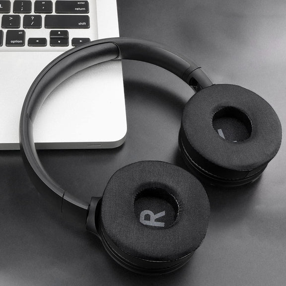 For JBL Tune 600BTNC / T500BT / T450BT 1pair Earphone Cushion Cover Earmuffs Replacement Earpads, Color: Mesh Black