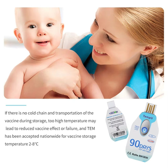 TempU Disposable Temperature Recorder For Cold Chain Transport Vehicles(90 Days)