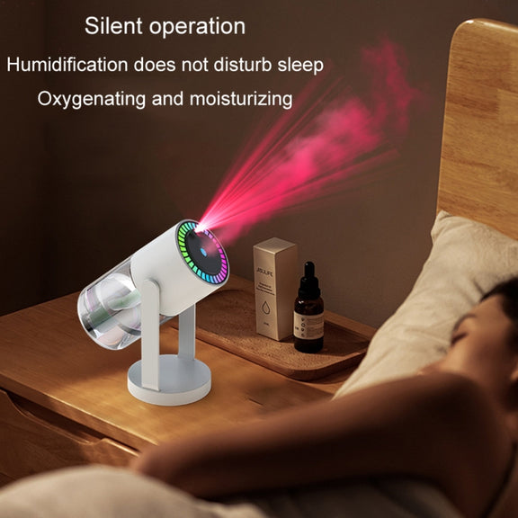 280ml Star Projection Light Humidifier USB Car Diffuser Humidifier Household Hydrating Atomizer, Color: Rotating White