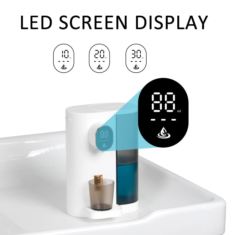 600ml Automatic Mouthwash Dispenser 4 Levels Quantitative with 2 Cups(White) - Soap Dispenser by PMc TechLife | Online Shopping South Africa | PMc TechLife | Buy Now Pay Later Mobicred