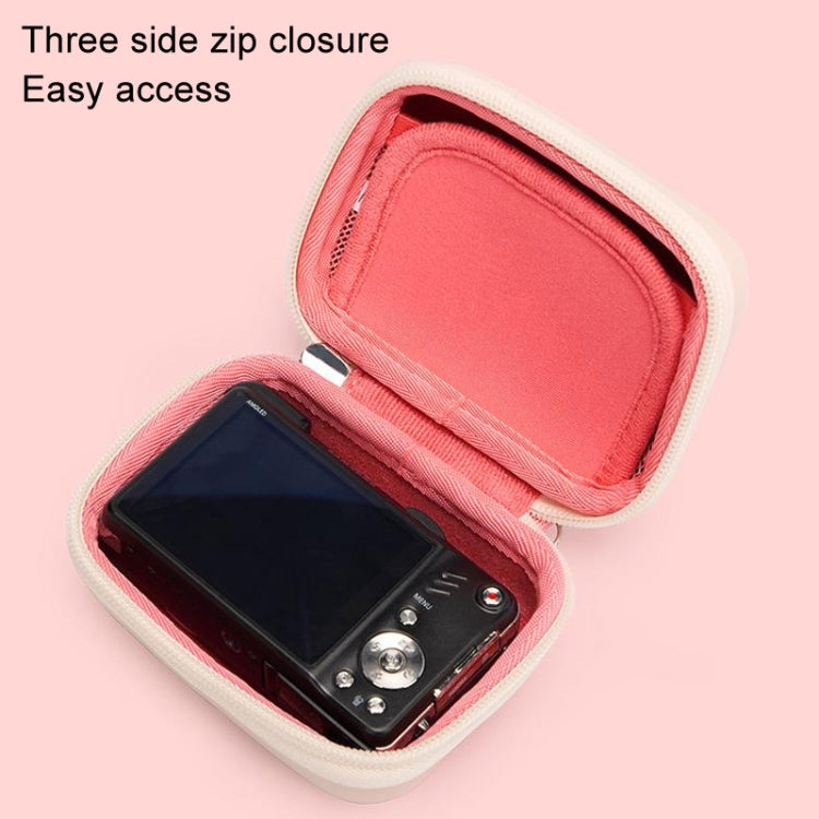 Cwatcun H45 Mini Storage Bag Small Microslice Digital Camera Bag PU Waterproof Hard Shell Bag(Pink) - Leather Bag by Cwatcun | Online Shopping South Africa | PMC TechLife | Buy Now Pay Later Mobicred