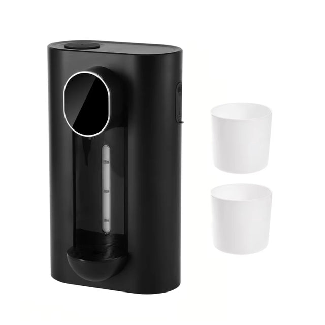540ml  Automatic Mouthwash Dispenser 3 Levels Quantitative with 2 Magnetic Cups(Black)