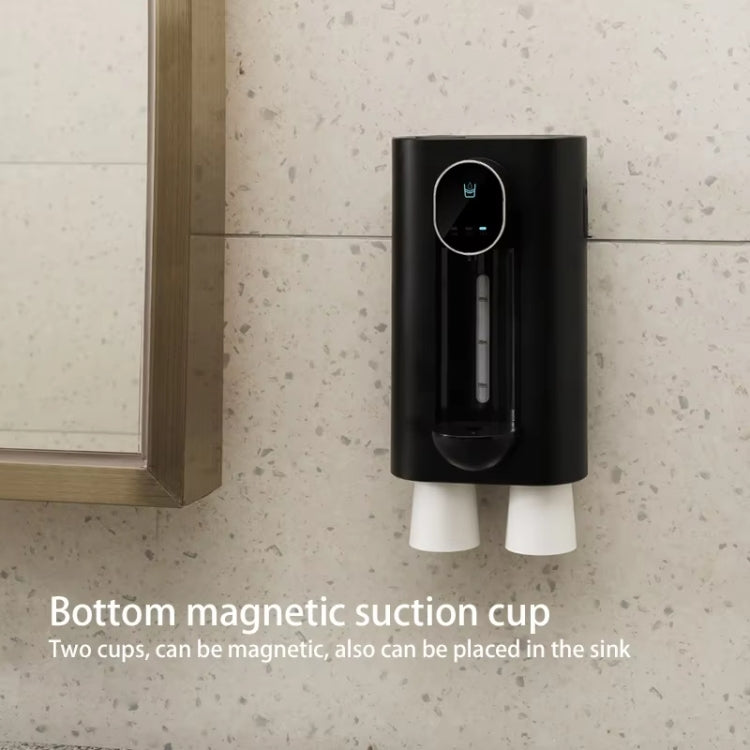540ml  Automatic Mouthwash Dispenser 3 Levels Quantitative with 2 Magnetic Cups(Black) - Soap Dispenser by PMC Jewellery | Online Shopping South Africa | PMC Jewellery | Buy Now Pay Later Mobicred