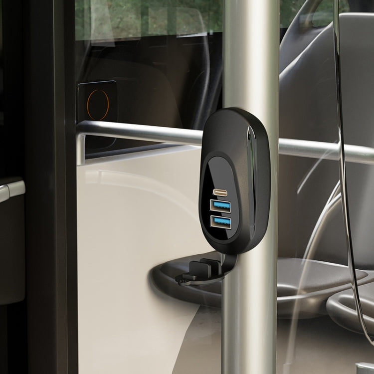 12-24V Bus Handlebar Installed USB Fast Charging Charger, Specifications: 2U QC+QC - DIY Modified Charger by PMC Jewellery | Online Shopping South Africa | PMC Jewellery | Buy Now Pay Later Mobicred