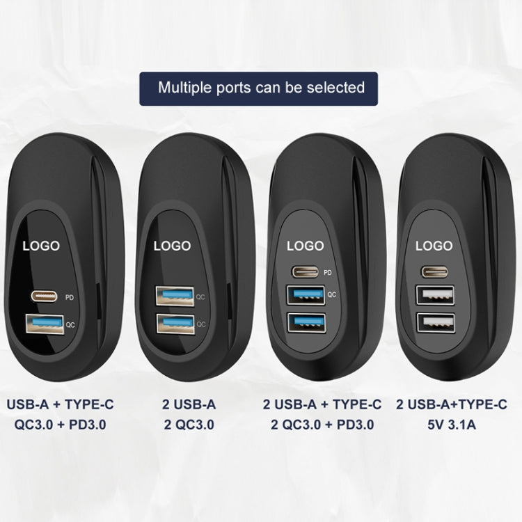 12-24V Bus Handlebar Installed USB Fast Charging Charger, Specifications: 2U QC+QC - DIY Modified Charger by PMC Jewellery | Online Shopping South Africa | PMC Jewellery | Buy Now Pay Later Mobicred