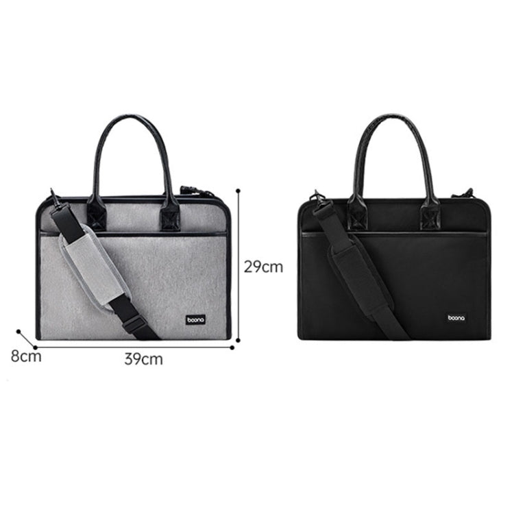 Baona BN-I009 14-inch Large-capacity Shock-absorbing And Wear-resistant Laptop Bag(Gray) - free shipping - PMC Jewellery - Order now!