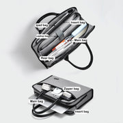 Baona BN-I009 14-inch Large-capacity Shock-absorbing And Wear-resistant Laptop Bag(Gray)