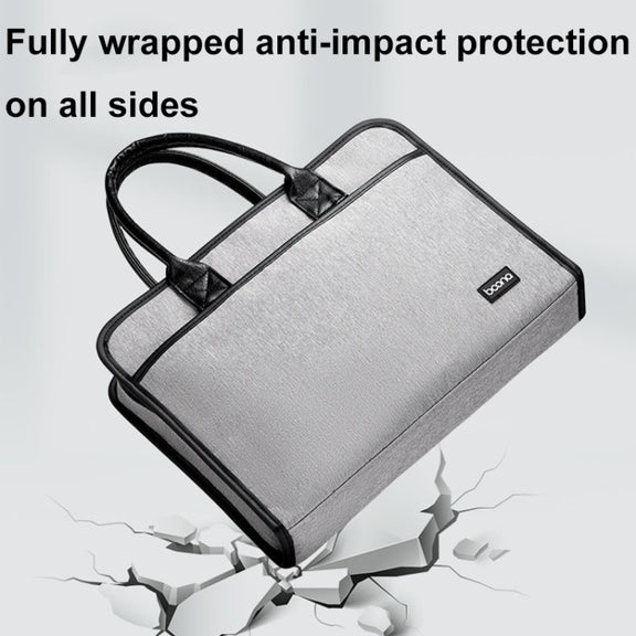 Baona BN-I009 14-inch Large-capacity Shock-absorbing And Wear-resistant Laptop Bag(Black)