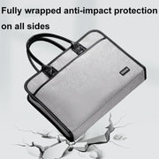 Baona BN-I009 14-inch Large-capacity Shock-absorbing And Wear-resistant Laptop Bag(Gray)