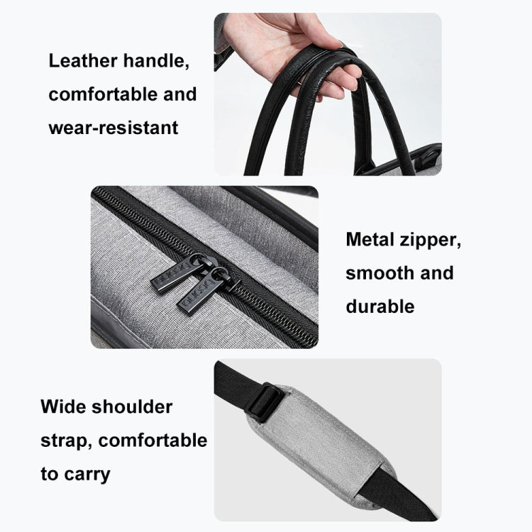 Baona BN-I009 14-inch Large-capacity Shock-absorbing And Wear-resistant Laptop Bag(Black)