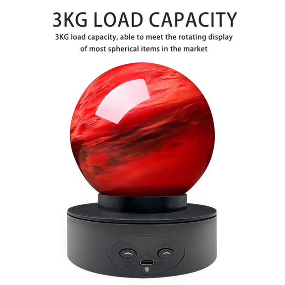 Intelligent Electric Roundabout 360 Degree Rotating Disc Table Live Shooting Video Props(White)