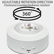 Intelligent Electric Roundabout 360 Degree Rotating Disc Table Live Shooting Video Props(White)