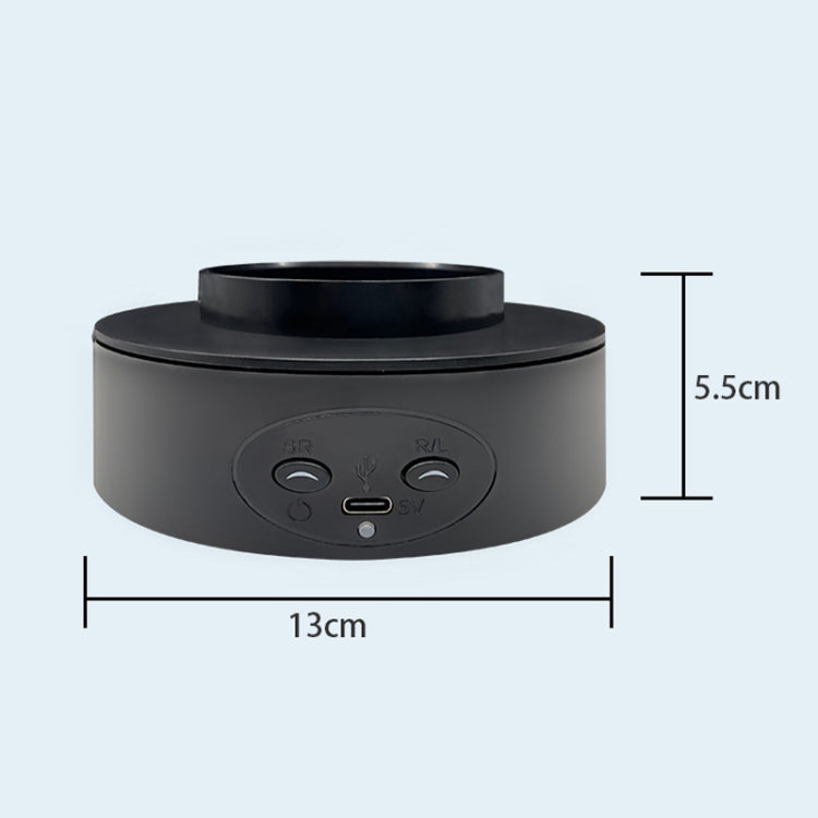 Intelligent Electric Roundabout 360 Degree Rotating Disc Table Live Shooting Video Props(White)