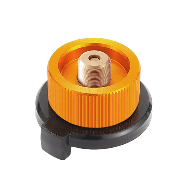 Outdoor Camping Gas Cylinder Adapter Stove Connector Closed Snap Gas Canister Converter, Color: Small Yellow