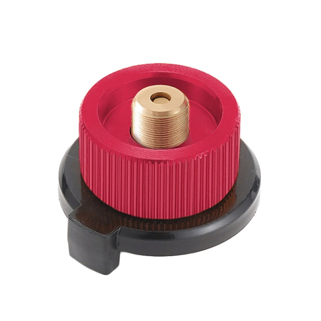 Outdoor Camping Gas Cylinder Adapter Stove Connector Closed Snap Gas Canister Converter, Color: Small Red