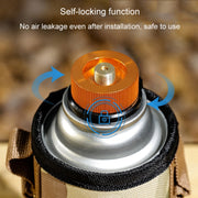 Outdoor Camping Gas Cylinder Adapter Stove Connector Closed Snap Gas Canister Converter, Color: Small Red