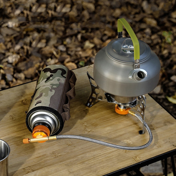 Outdoor Camping Gas Cylinder Adapter Stove Connector Closed Snap Gas Canister Converter, Color: Small Red