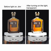 Intelligent Colourful Light Electric Speed Contro Round 360 Degree Rotating Plate Display Table, Color: White Plug-in