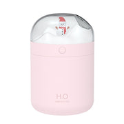 500ml Snowman Humidifier USB Desktop Large Capacity Colorful Ambient Light Air Humidifier(Pink)